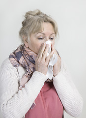 Image showing Mature woman with handkerchief