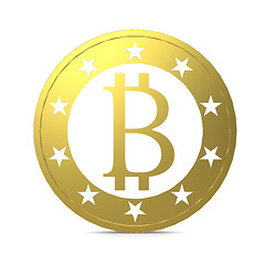 Image showing Isolated bitcoin 