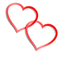 Image showing Double love shape