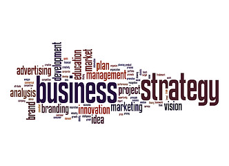 Image showing Business strategy word cloud