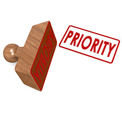 Image showing Priority stamp