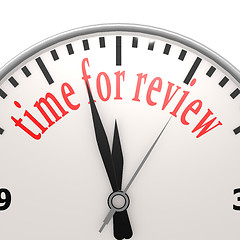 Image showing Time for review