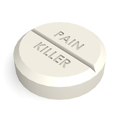 Image showing Pill tablet pain killer