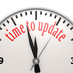 Image showing Time to update