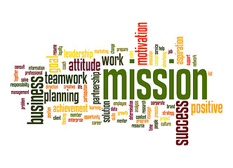 Image showing Mission word cloud