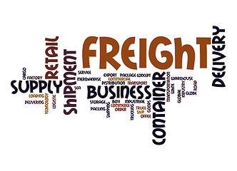 Image showing Freight word cloud