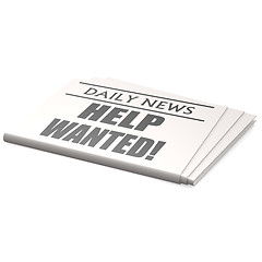 Image showing Newspaper help wanted