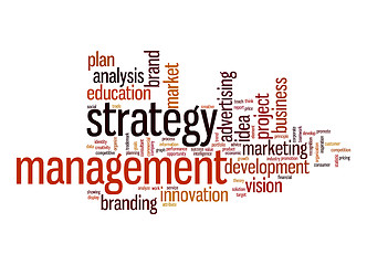 Image showing Strategy management word cloud