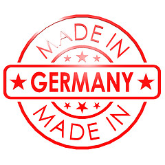 Image showing Made in Germany red seal