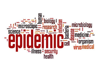 Image showing Epidemic word cloud