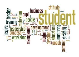 Image showing Student word cloud