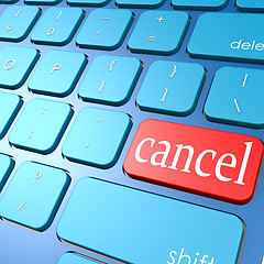 Image showing Cancel keyboard