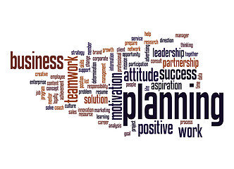 Image showing Planning word cloud