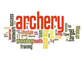 Image showing Archery word cloud