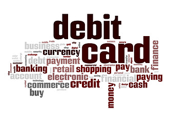 Image showing Debit card word cloud