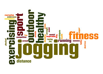 Image showing Jogging word cloud