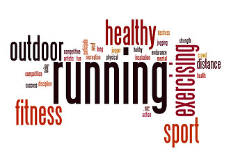 Image showing Running word cloud