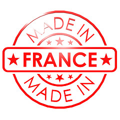 Image showing Made in France red seal
