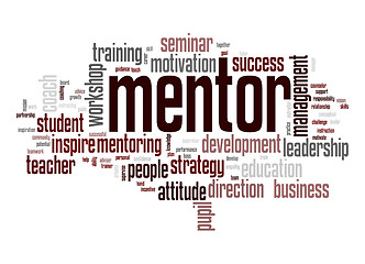 Image showing Mentor word cloud