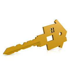 Image showing House key isolated 