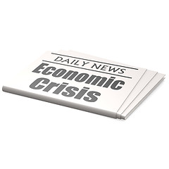 Image showing Newspaper economic crisis