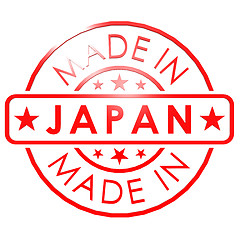 Image showing Made in Japan red seal