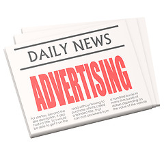 Image showing Newspaper advertising