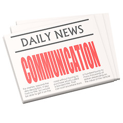 Image showing Newspaper communication