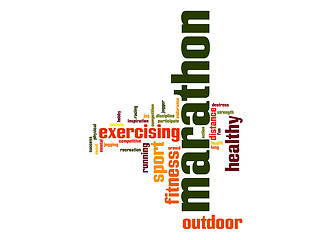 Image showing Marathon word cloud