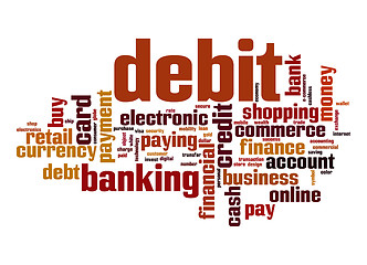 Image showing Debit word cloud