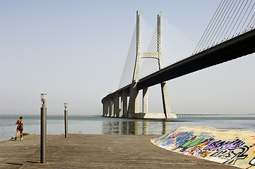 Image showing Lone athlete