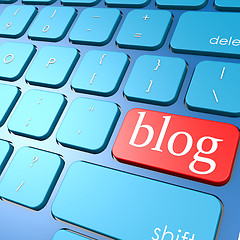 Image showing Blog keyboard