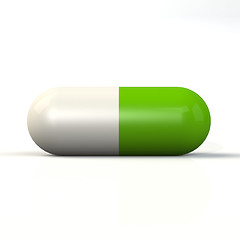Image showing Pill green
