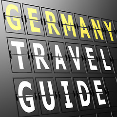 Image showing Airport display Germany travel guide
