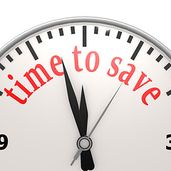 Image showing Time to save