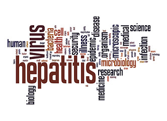 Image showing Hepatitis virus word cloud