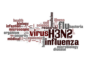 Image showing H3N2 word cloud