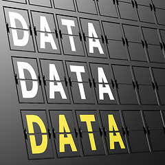 Image showing Airport display data