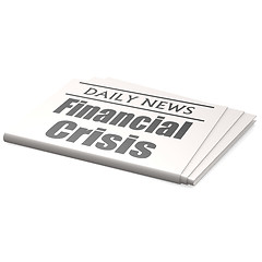 Image showing Newspaper financial crisis