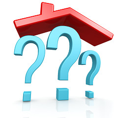 Image showing Question mark and house