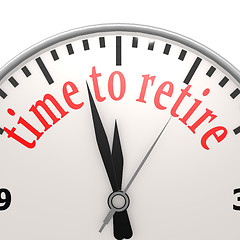 Image showing Time to retire