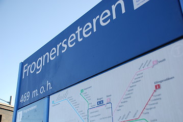 Image showing Frognersteren 469 m.o.h.