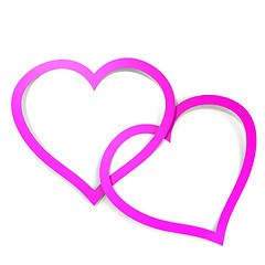 Image showing Pink double love