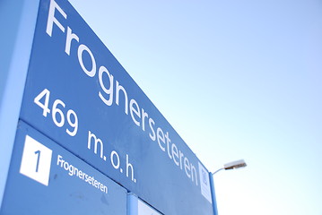 Image showing Frognersteren 469 m.o.h.