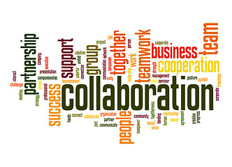Image showing Collaboration word cloud