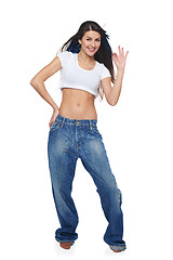 Image showing Girl showing OK sign