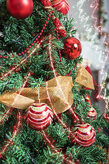 Image showing Christmas tree closeup