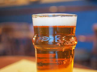 Image showing Pint of British ale beer