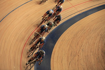 Image showing pursuit Cycling top view 