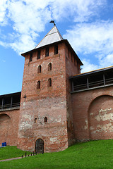 Image showing  walls and towers of the Novgorod Kremlin